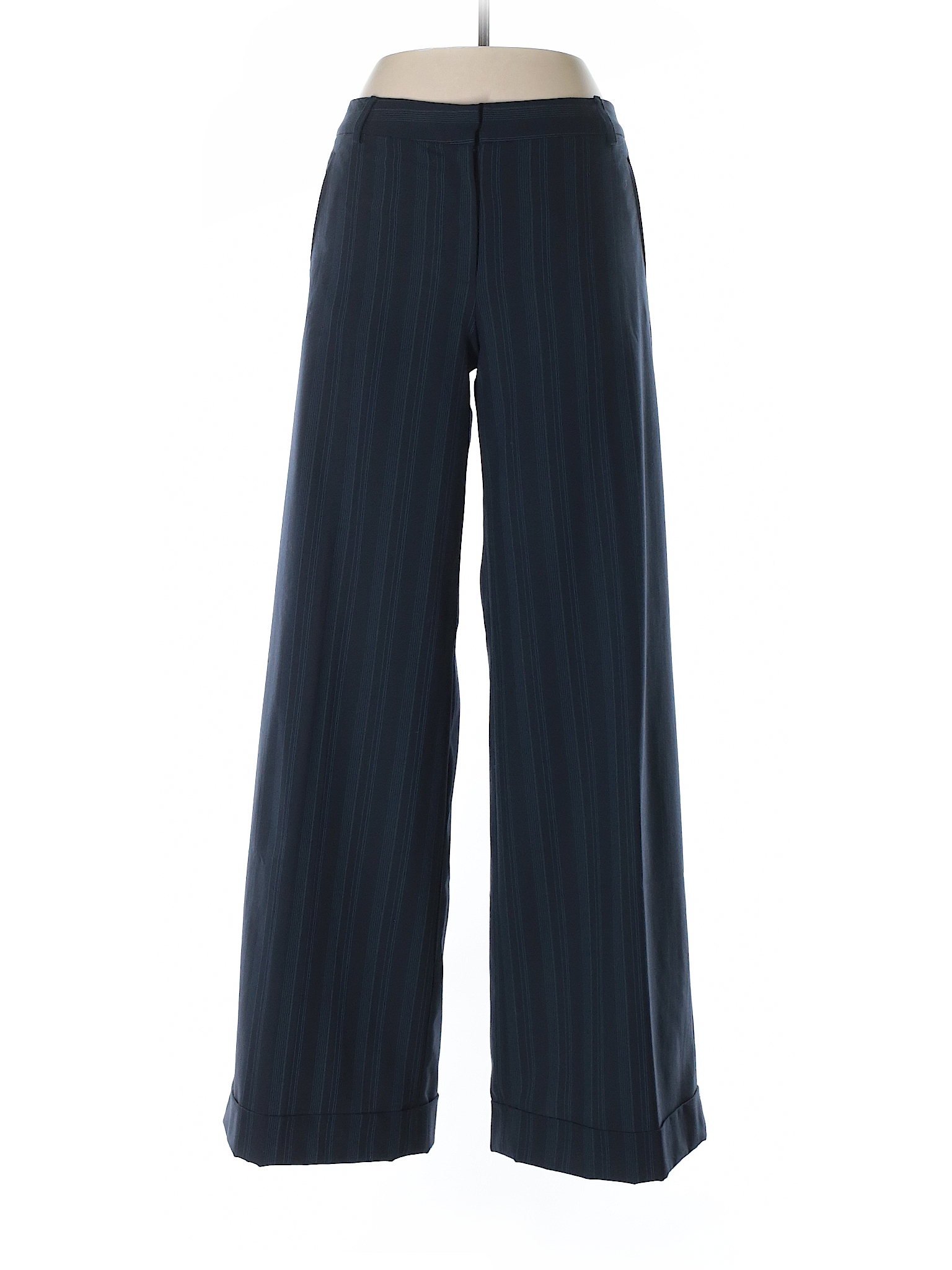 Isaac Mizrahi for Target Stripes Dark Blue Dress Pants Size 8 - 80% off ...