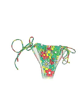 Out From Under Print Black Swimsuit Bottoms Size S