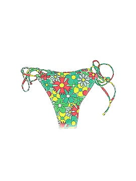 Out From Under Print Black Swimsuit Bottoms Size S