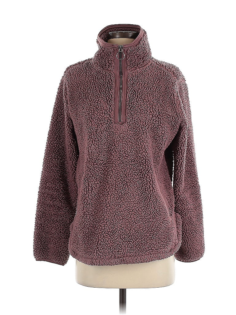 Cozy Sherpa 100% Polyester Burgundy Purple Fleece Size S - photo 1