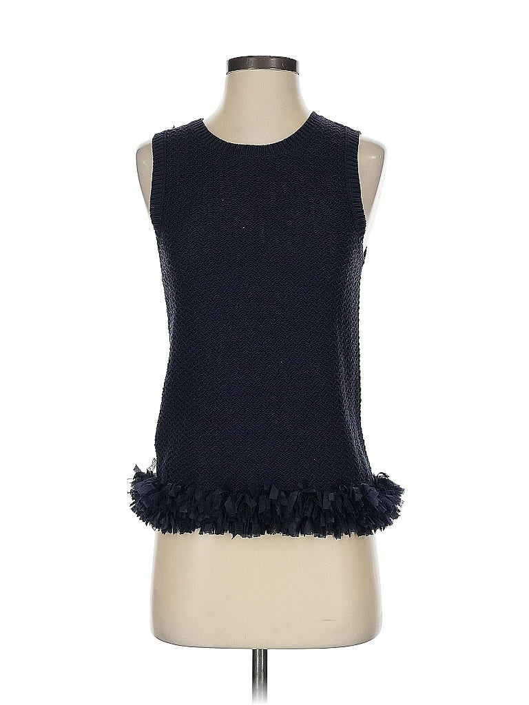 Pre-owned Ann Taylor Sweater Vest In Blue