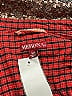 Merona 100% Cotton Houndstooth Red Long Sleeve Button-Down Shirt Size S - photo 6