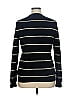 Lord & Taylor 100% Cashmere Stripes Black Cashmere Pullover Sweater Size XL - photo 2