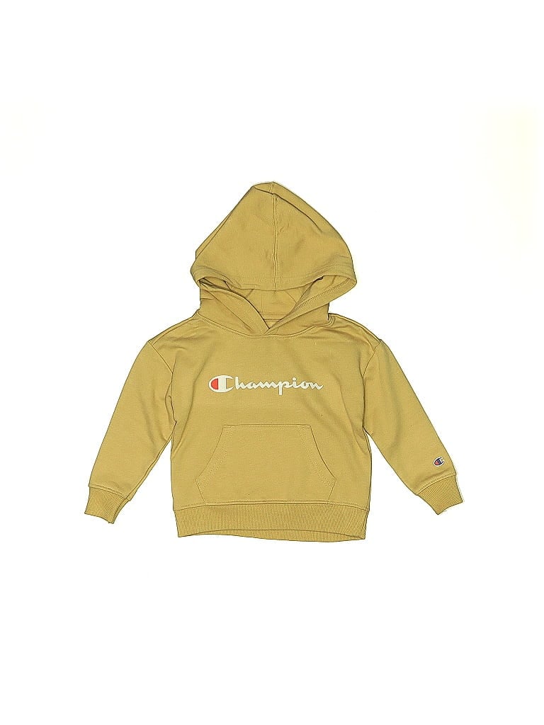 Pre-owned Champion Kids' Pullover Hoodie In Brown
