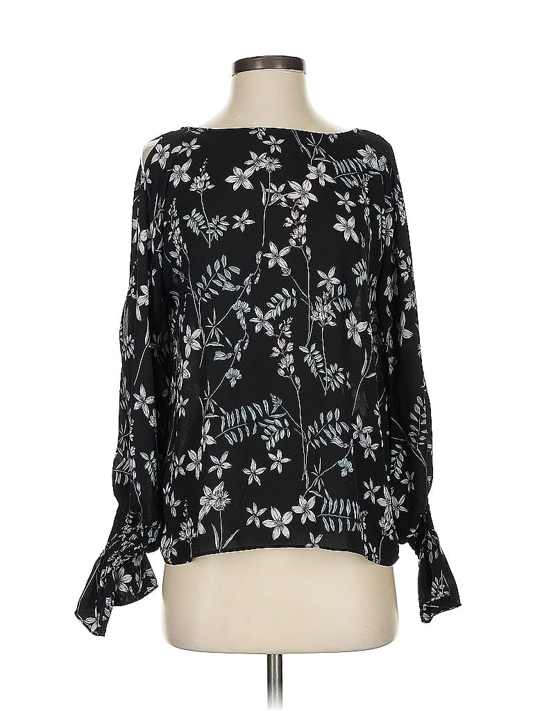 Pre-owned Vince Camuto Long Sleeve Blouse In Black