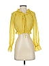 étophe studios 100% Polyester Yellow 3/4 Sleeve Blouse Size S - photo 1
