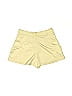 Mustard Seed 100% Polyester Solid Yellow Khaki Shorts Size L - photo 2