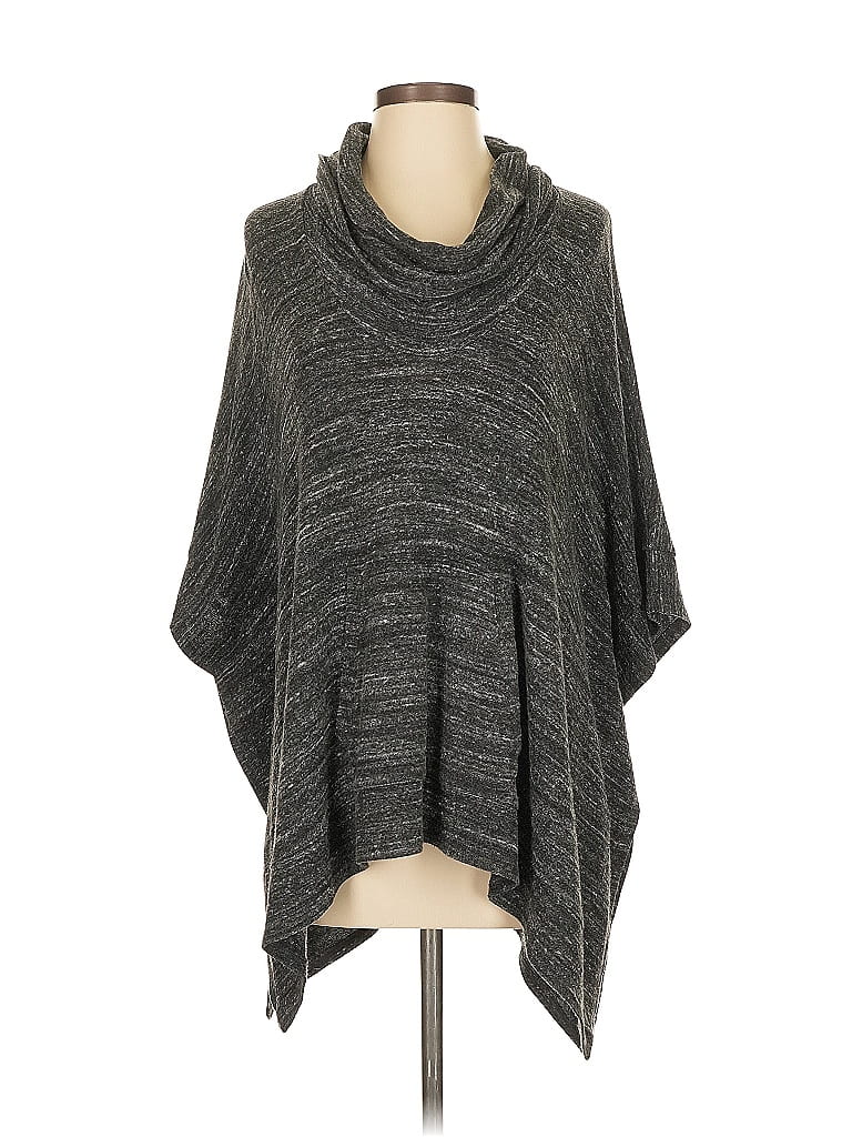 Pre-owned Splendid Poncho In Gray