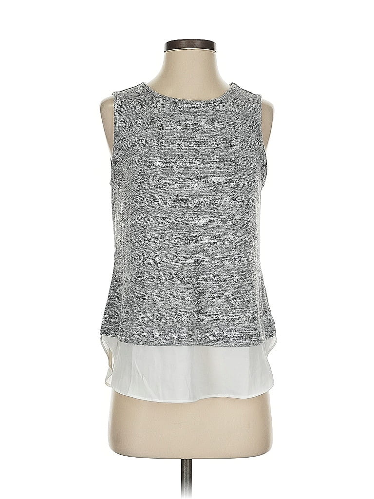 Click to view more detailed imagery on our partner's website Pre-owned Banana Republic Factory Store Sleeveless Blouse In Gray