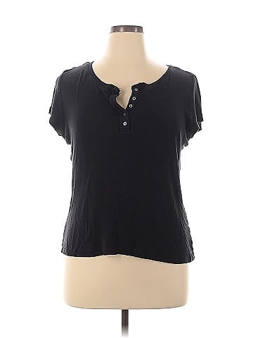 Saks Fifth Avenue Short Sleeve Henley (view 1)