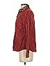 Merona 100% Cotton Houndstooth Red Long Sleeve Button-Down Shirt Size S - photo 5