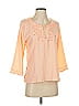 UNITI Orange 3/4 Sleeve Blouse Size S - photo 1