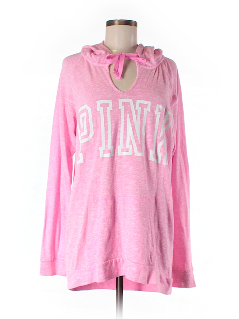 Victoria's Secret Pink Graphic Pink Pullover Hoodie Size M - 66% off