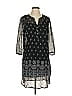 J.Jill 100% Polyester Paisley Black Casual Dress Size S - photo 1