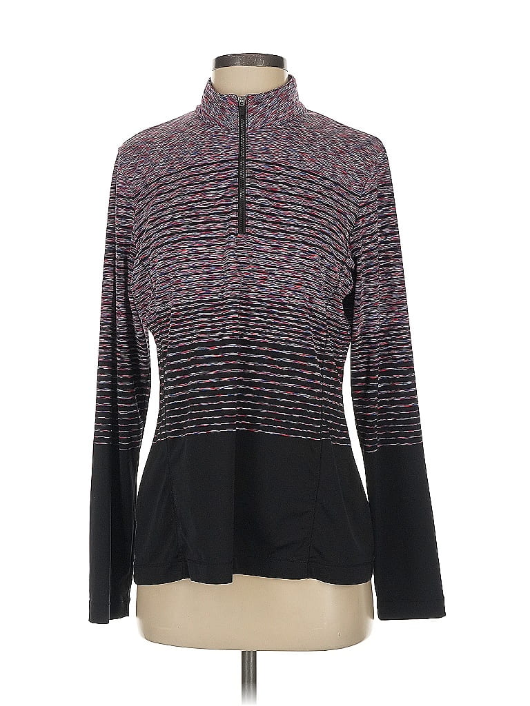 Pre-owned Xersion Long Sleeve Turtleneck In Black