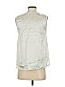 ATM 100% Silk Silver Sleeveless Silk Top Size S - photo 2