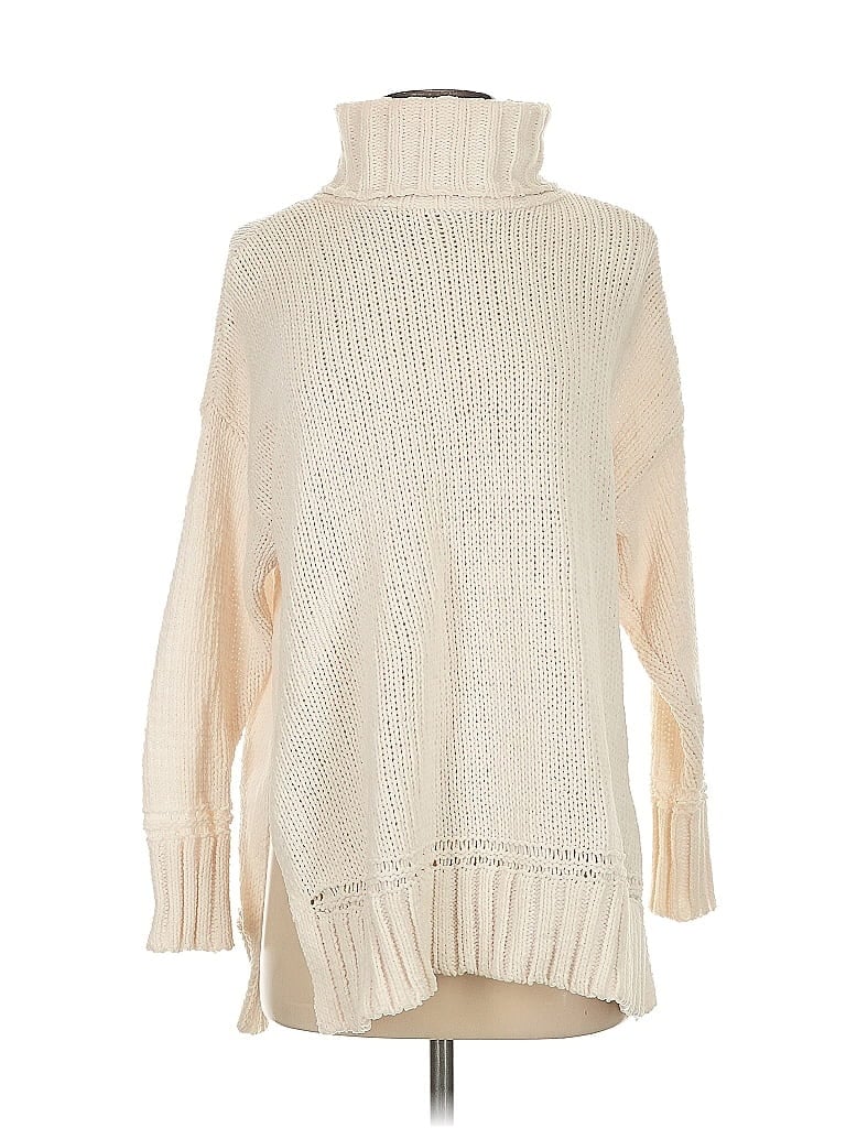 Pre-owned Aerie Turtleneck Sweater In White