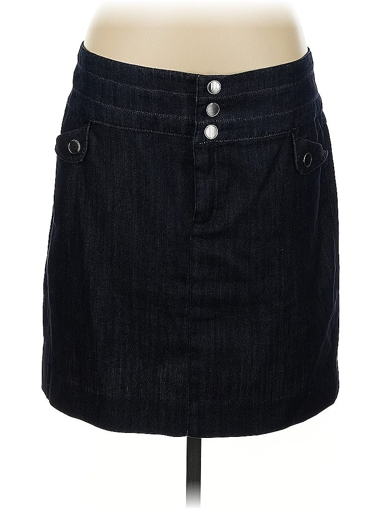 Pre-owned Etcetera Denim Skirt In Black