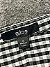 Ellos Checkered-gingham Black Long Sleeve Button-Down Shirt Size 18 - photo 6