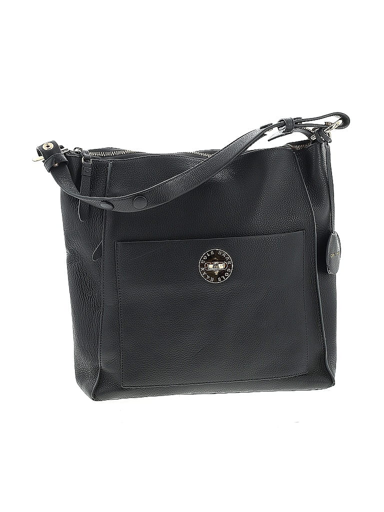 Cole Haan 100% Leather Black Leather Satchel One size - photo 1