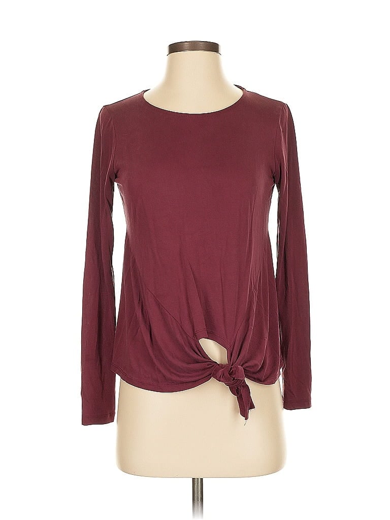 Click to view more detailed imagery on our partner's website Pre-owned Deletta Long Sleeve T-shirt In Burgundy