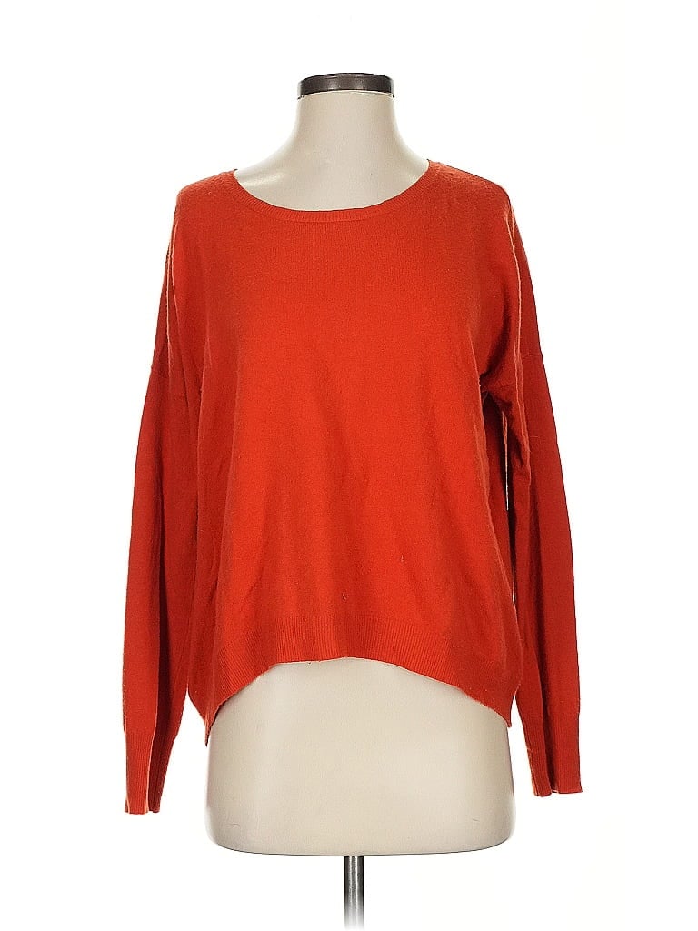 Pre-owned Olivaceous Pullover Sweater In Orange