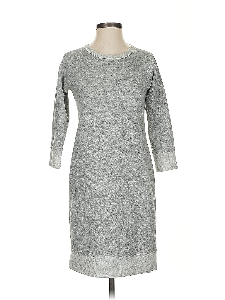 Pre-owned J.crew Factory Store Casual Dress In Gray