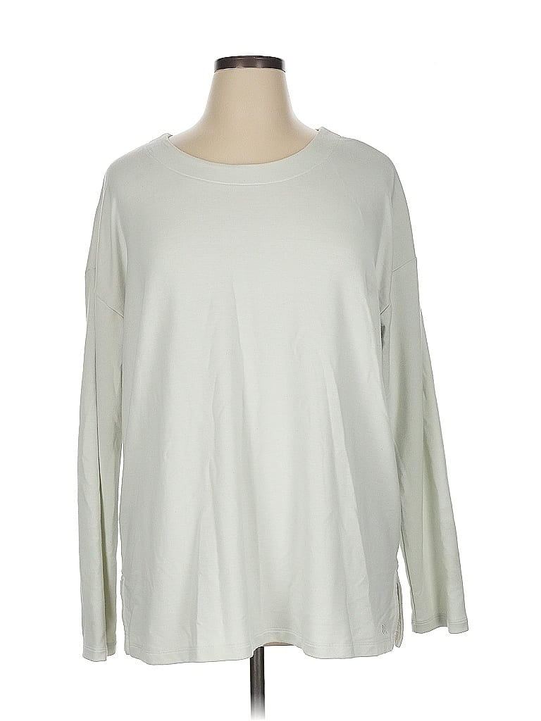 Pre-owned Banana Republic Long Sleeve T-shirt In White