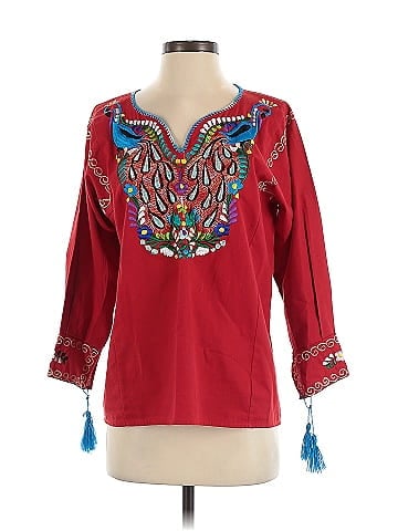Artesanias 3/4 Sleeve Blouse (view 1)