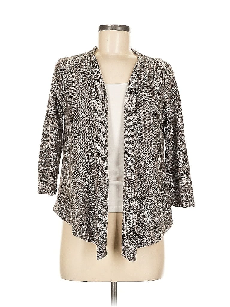 PUREJILL Pre-owned Cardigan Sweater In Silver