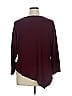 DG^2 by Diane Gilman Burgundy 3/4 Sleeve T-Shirt Size 1X - photo 2