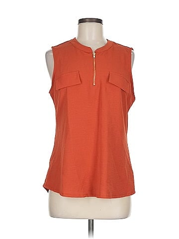 Indigo Rose Sleeveless Blouse (view 1)