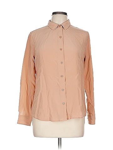 Iris & Ink Long Sleeve Silk Top (view 1)
