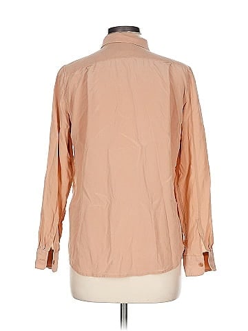 Iris & Ink Long Sleeve Silk Top (view 2)