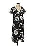 A New Day 100% Polyester Print Black Casual Dress Size XS - photo 1