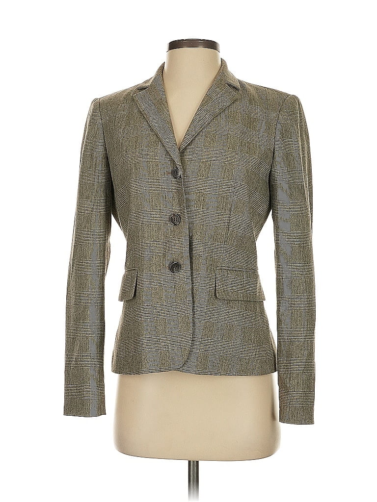 Pre-owned Calvin Klein Wool Blazer Jacket In Gray