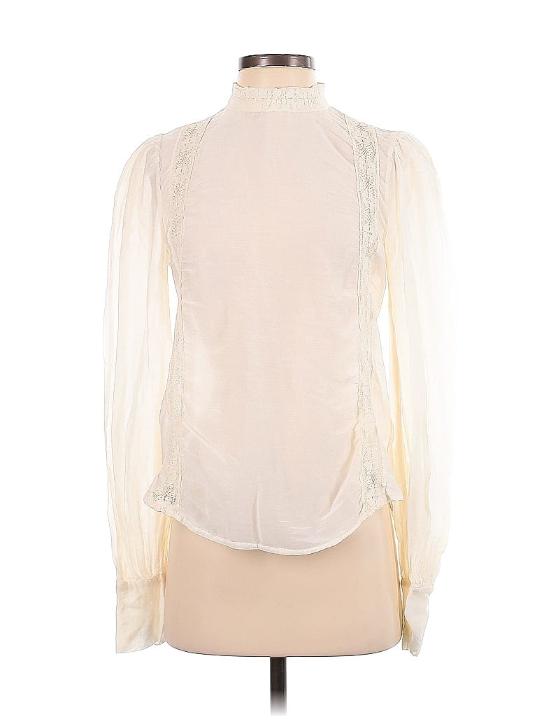 HAVEONE Ivory Long Sleeve Blouse Size S - photo 1