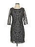 H&M 100% Polyester Gray Cocktail Dress Size S - photo 1
