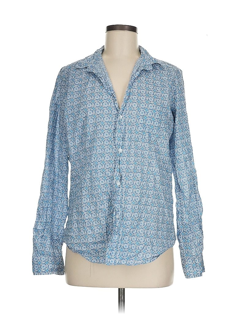 Frank & Eileen 100% Cotton Tweed Blue Long Sleeve Button-Down Shirt Size L - photo 1