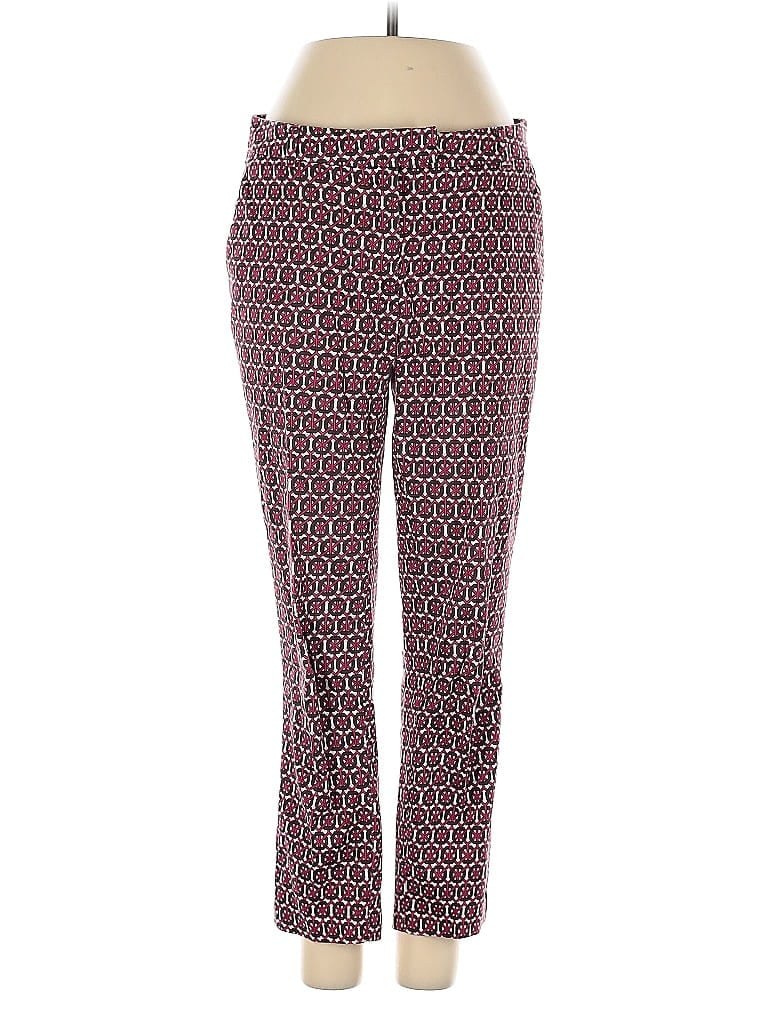 Pre-owned H&m Casual Pants In Burgundy