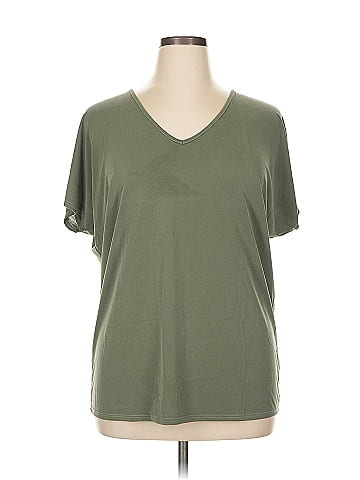 Green Envelope Short Sleeve Top (view 1)