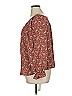 Angels 100% Rayon Brown Long Sleeve Blouse Size XL - photo 5