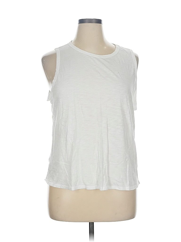 Pre-owned West Of Melrose Sleeveless T-shirt In White