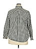 Ellos Checkered-gingham Black Long Sleeve Button-Down Shirt Size 18 - photo 2