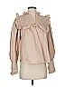 Sea New York 100% Cotton Tan Long Sleeve Blouse Size S - photo 1
