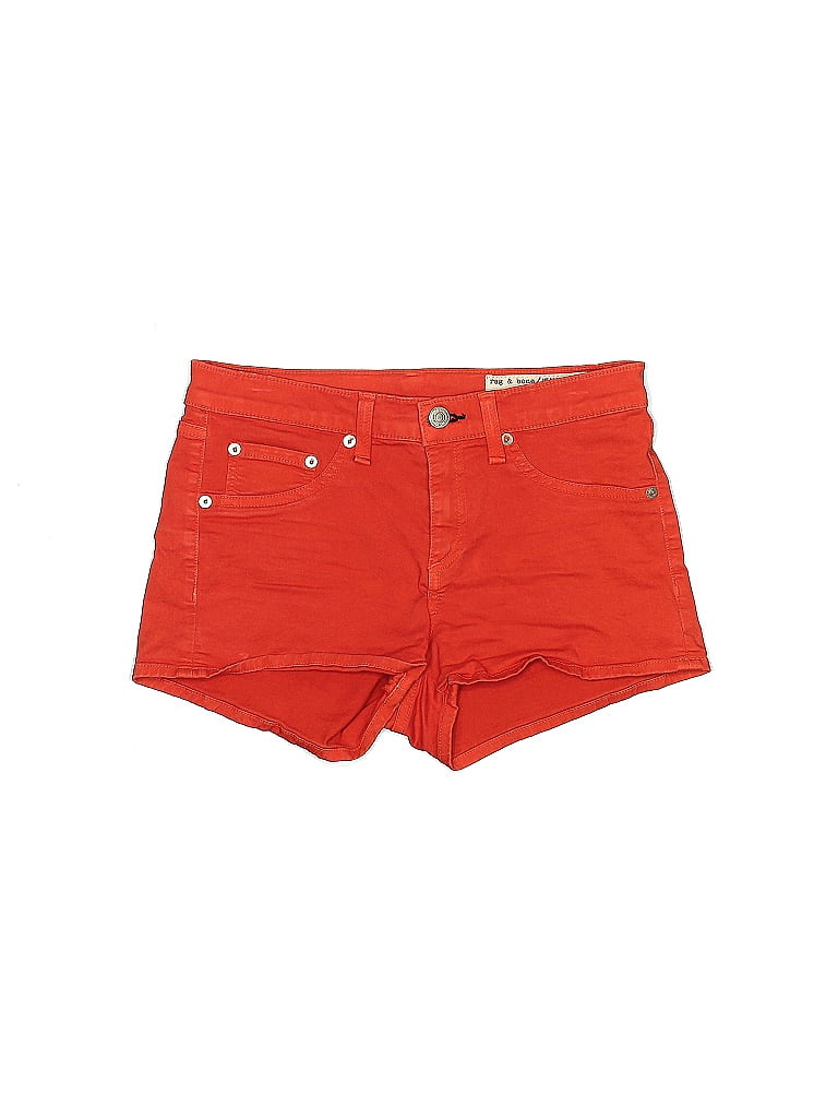 Rag & Bone/JEAN Solid Red Denim Shorts Size 26 waist - photo 1
