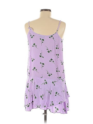 Thakoon Collective Purple Floral Slip Dress (view 2)