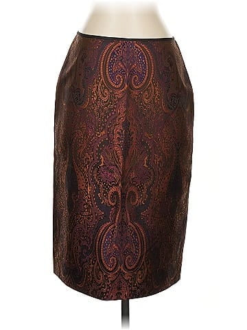 Linda Allard Ellen Tracy Silk Skirt (view 1)
