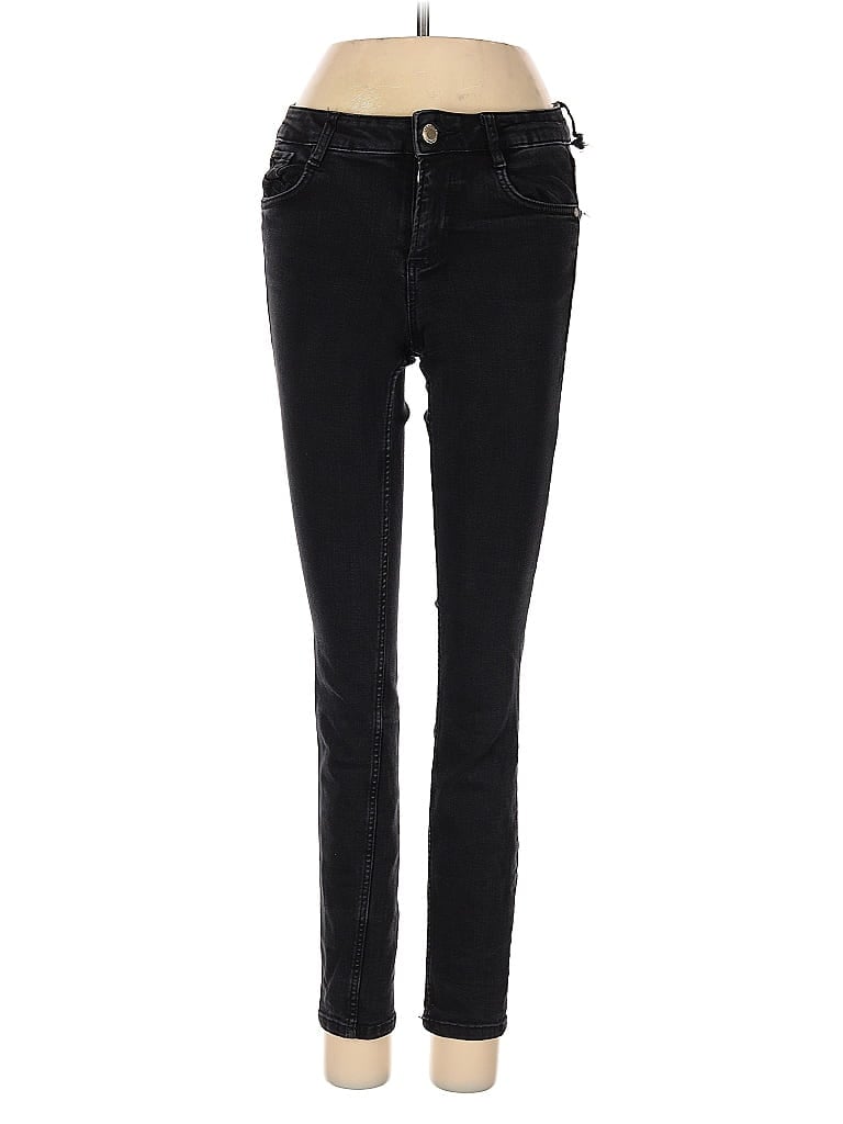 Pre-owned Zara Trf Jeans In Black