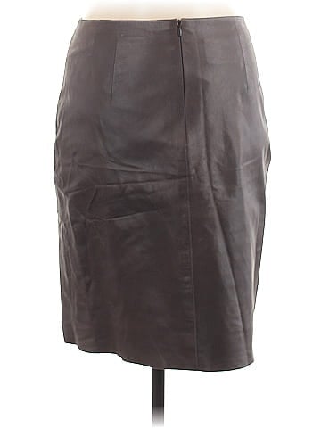 AKRIS Faux Leather Skirt (view 2)
